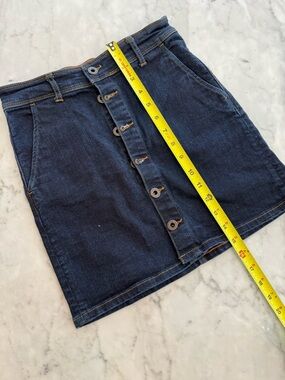 Jack Wills Dark Indigo Denim Skirt with Contrast Stitching